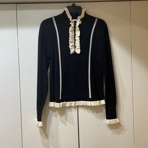 Cabi sweater black and cream size medium in great condition